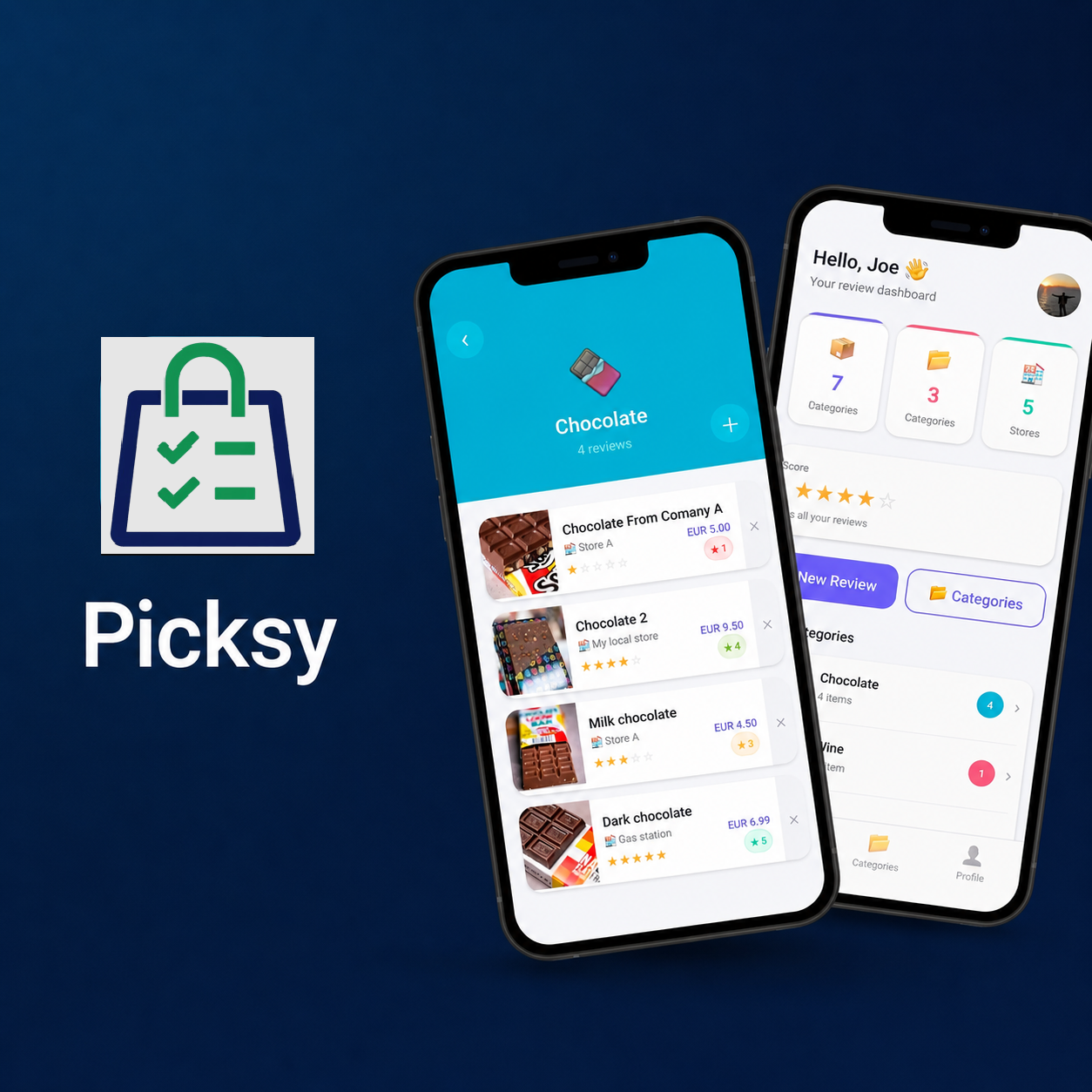 Picksy app showcase